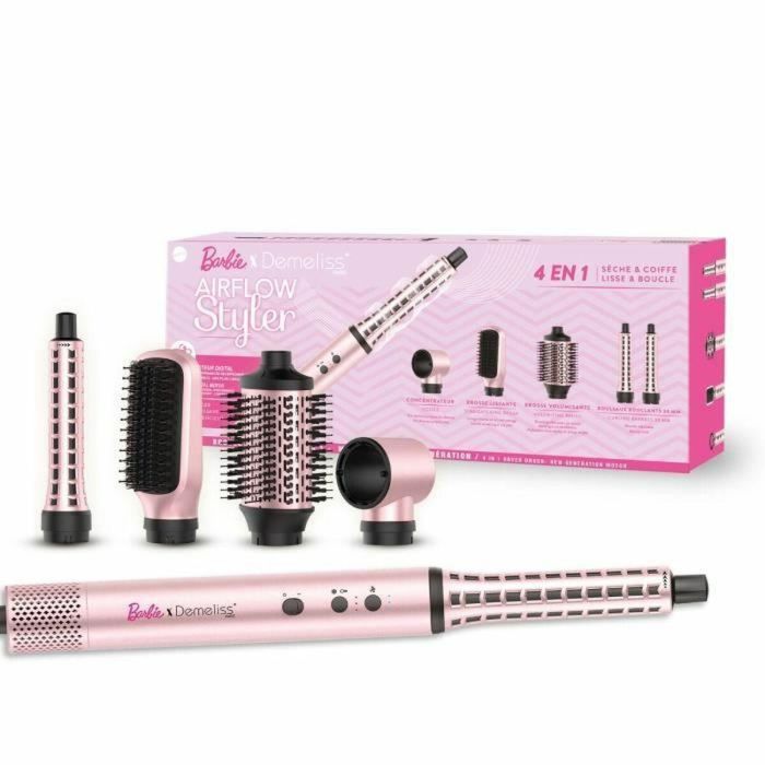 Demeliss DEM3666085213277 Cepillo secador Air Flow Styler Barbie Edition Rosa 3 velocidades 2