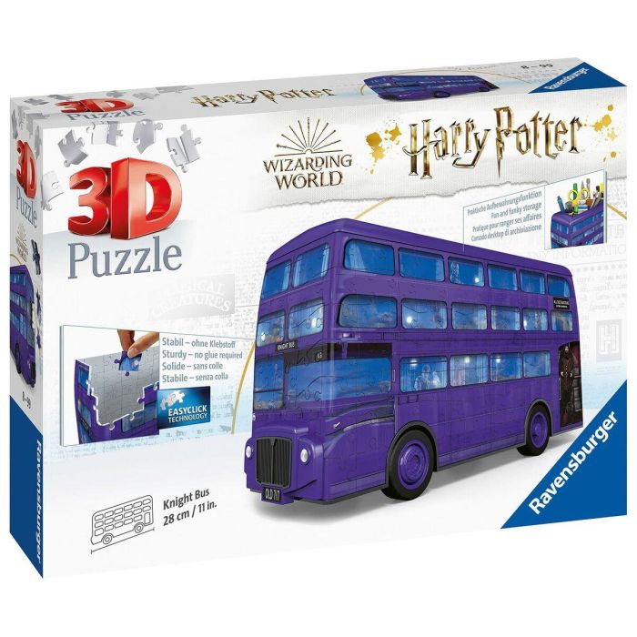 RAVENSBURGER - Harry Potter 3D Puzzle Magicobus 216 piezas 4