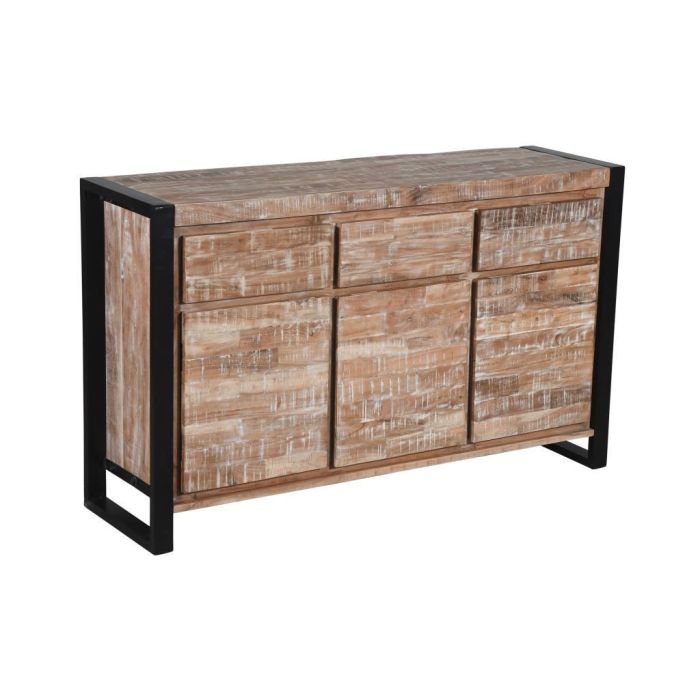 Buffet Alpino DKD Home Decor Natural Negro 40 x 85 x 140 cm 1