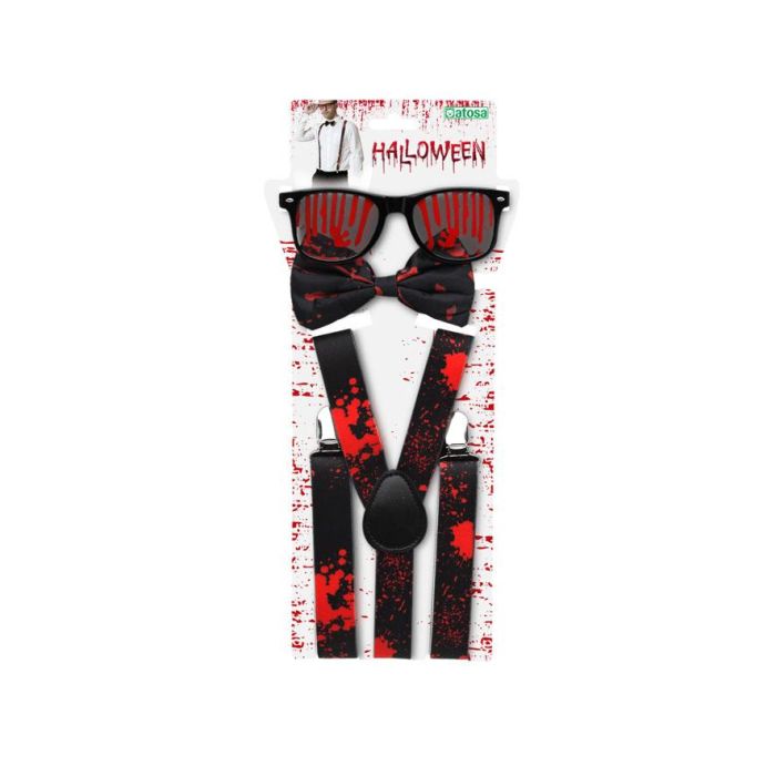 Set Sangriento Vampiro Halloween Hombre Adulto 1