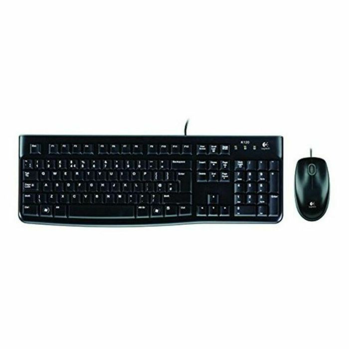 Teclado y Ratón Logitech Desktop MK120 USB Negro Italiano 7