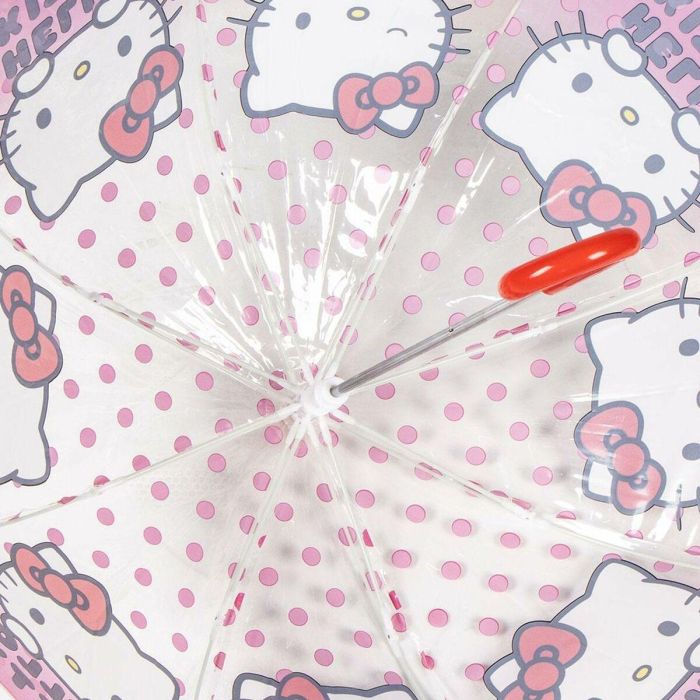 Cerdá Paraguas Manual de Burbuja Poe Hello Kitty de 45 cm Rosa para Niñas, Edad Mínima 3 Años 2
