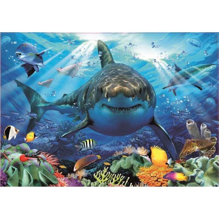 Puzzle 500 piezas gran tiburón blanco 8 Puzzle 500 piezas gran tiburón blanco 8