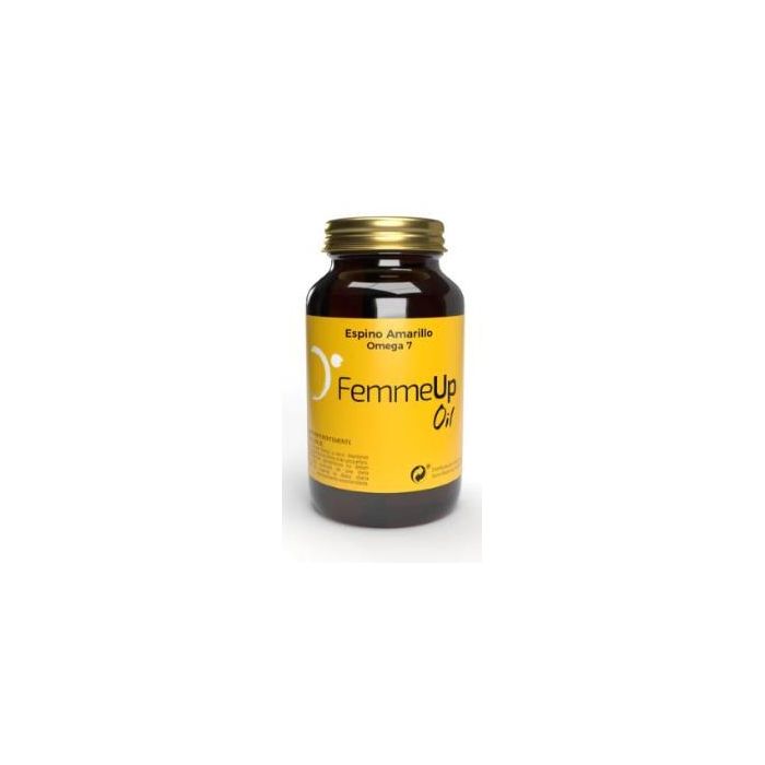 FEMMEUP Oil 110 cápsulas – Aceite Espino Amarillo 100% natural para Piel y Mucosas, lubricación y Omega 3, 6, 7 y Vit. A, E
