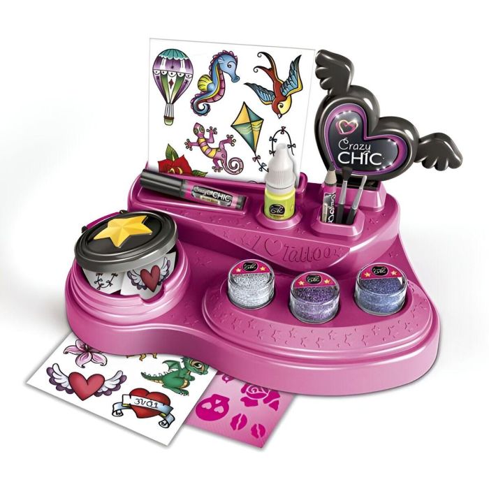 Clementoni Estudio Crazy Tatoo Kit de Tatuajes para Niños y Niñas Juguete Creativo +6 Años, Medidas 38.5x28.5x7.8 cm 8 Clementoni Estudio Crazy Tatoo Kit de Tatuajes para Niños y Niñas Juguete Creativo +6 Años, Medidas 38.5x28.5x7.8 cm 8