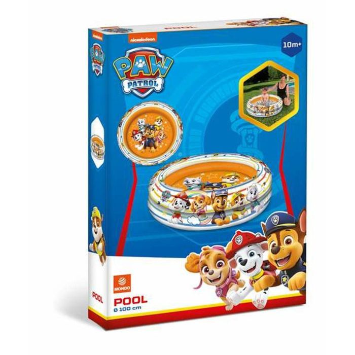 Piscina hinchable paw patrol 2aros 100 cm 1