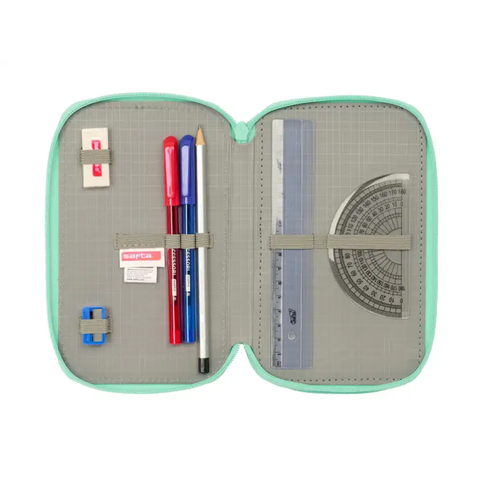 Safta Plumier Triple 37 Pcs "Cuore" 12,5x19,5x5,5 cm 3