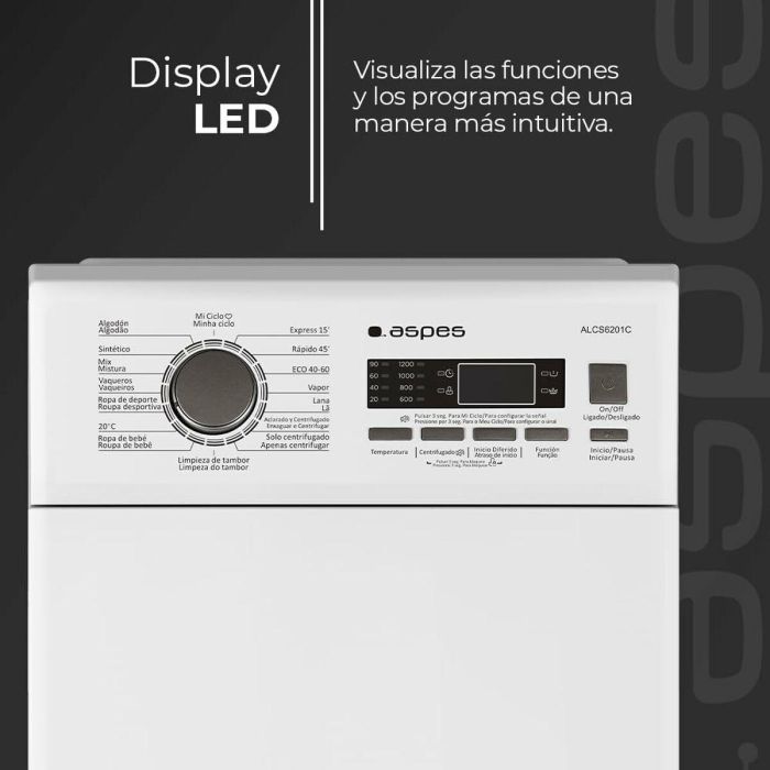Lavadora Aspes ALCS6201C 2 Lavadora Aspes ALCS6201C 2