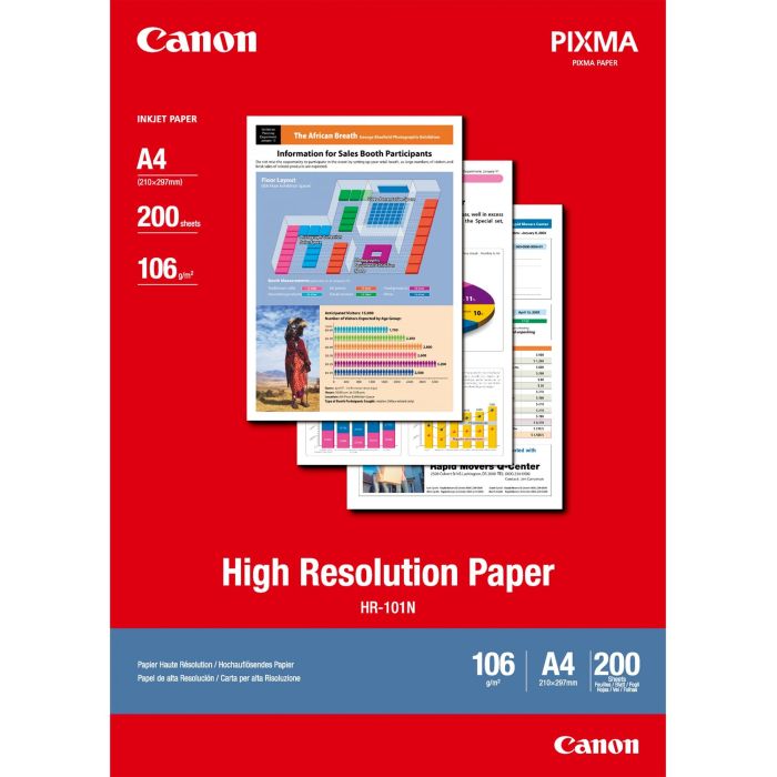 Canon 1033A001 Papel Inyección Tinta A4 (210x297 mm) 106 g/m² Blanco - Paquete 200 Hojas