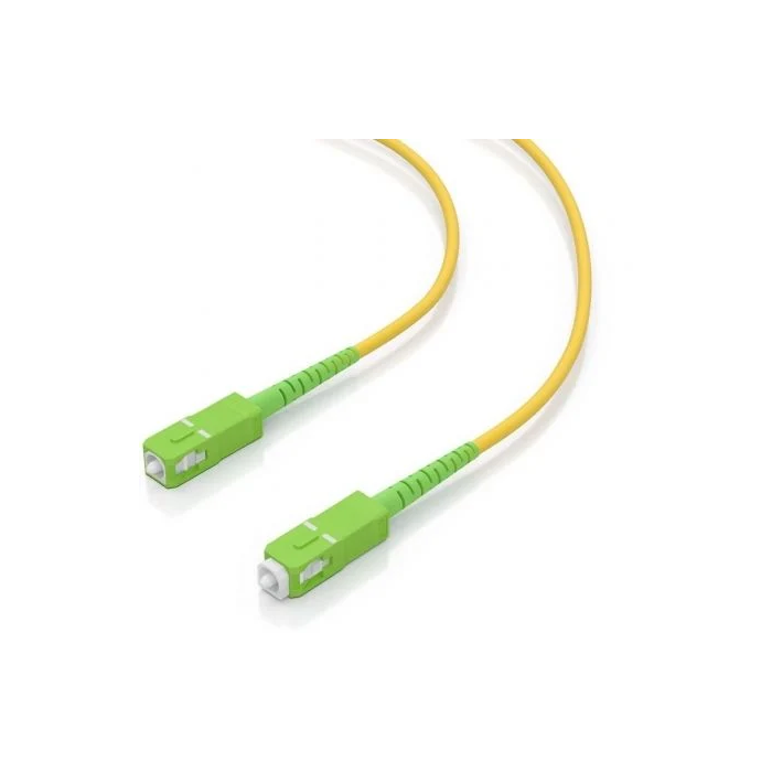 Aisens Cable Fibra Óptica Latiguillo SC/APC-SC/APC G657A2 3.0 9/125 SMF Simplex LSZH Amarillo 1m A152-0979 1
