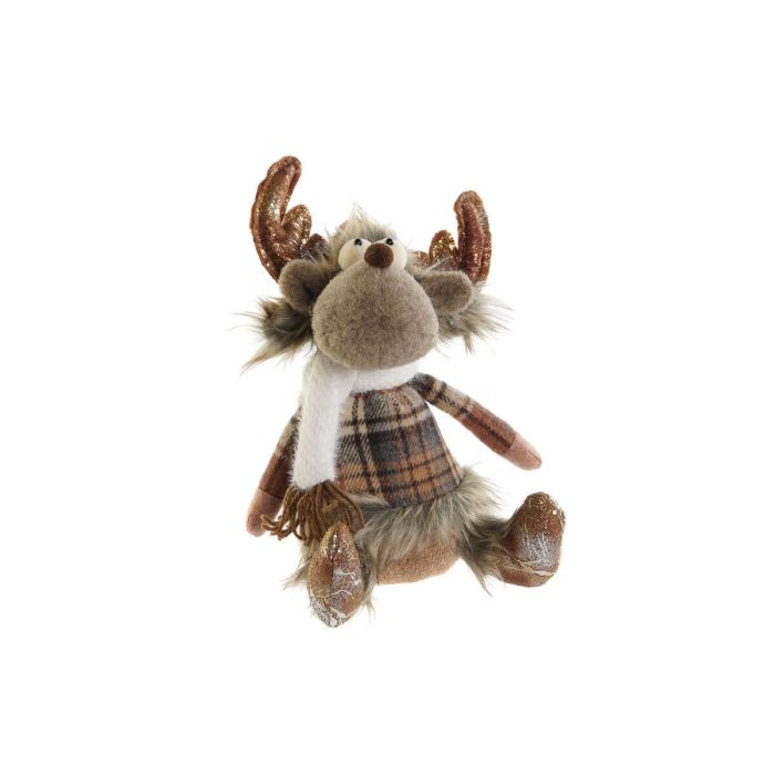 Figura DKD Home Decor Marron 12 x 35 x 14 cm (2 Unidades) 3 Figura DKD Home Decor Marron 12 x 35 x 14 cm (2 Unidades) 3
