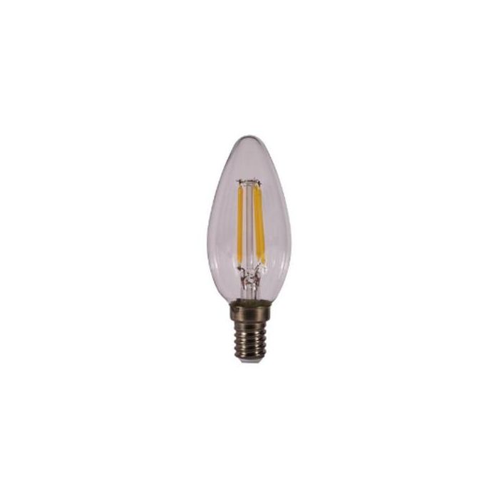Kodak Bombilla LED Filamento Cristal Vela C37 E14 470LM Cálido 3000K 4W=40W No Regulable 0 Kodak Bombilla LED Filamento Cristal Vela C37 E14 470LM Cálido 3000K 4W=40W No Regulable 0