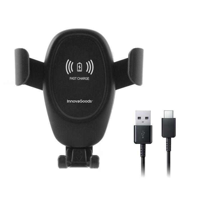 Soporte de Móvil con Cargador Inalámbrico para Coches Wolder InnovaGoods 2