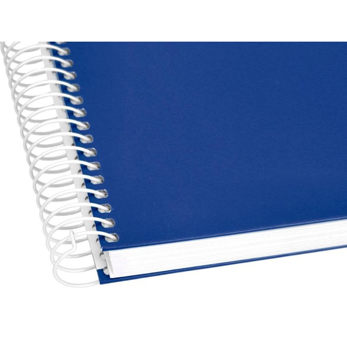 Cuaderno Espiral Liderpapel A4 Crafty Tapa Forrada 80H 90 gr Cuadro 4 mm Con Margen Color Azul Marino 5 unidades 8