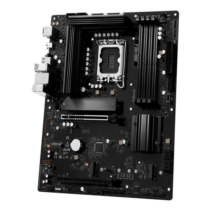 ASRock B860 Pro-A Placa Base ATX LGA 1851 DDR5 con HDMI/DP, Intel B860 Chipset para PC 3