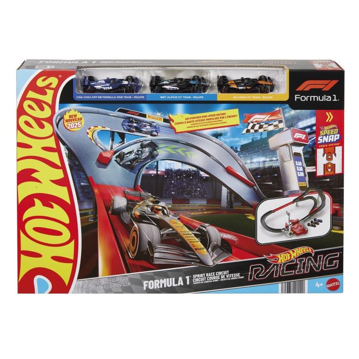 Pista Racing F1 Y 3 Coches Hot Wheels Jdy15 Mattel 1