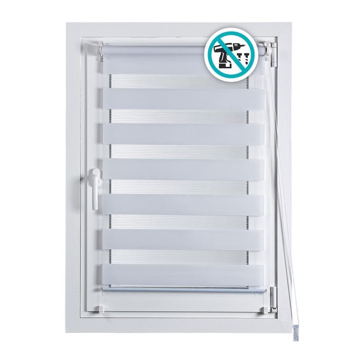 Cintacor - Stor Planet Estor enrollable Clip&Fix noche&dia blanco 60x180cm 1