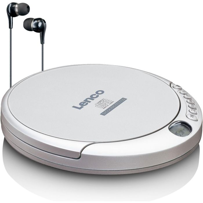 Lenco CD-201 Reproductor de CD Portátil Plata con MP3 y Antichoque 4