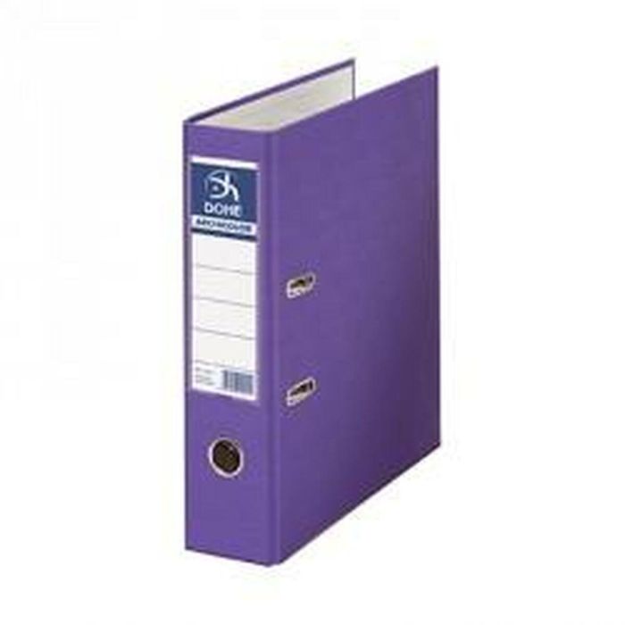 Archivador de Palanca DOHE Morado A4 12 Unidades 285 x 320 x 70 mm (12 Unidades) 1