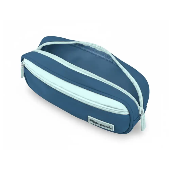 Liderpapel Estuche Portatodo Duo 2 Cremalleras Azul Oscuro 220x90x50 mm 5