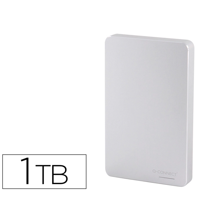 Q-connect Disco Duro Externo 2,5" 1TB USB 3.0 SATA Blanco Portátil Compacto Almacenamiento Datos Rápido Seguro 0 Q-connect Disco Duro Externo 2,5" 1TB USB 3.0 SATA Blanco Portátil Compacto Almacenamiento Datos Rápido Seguro 0