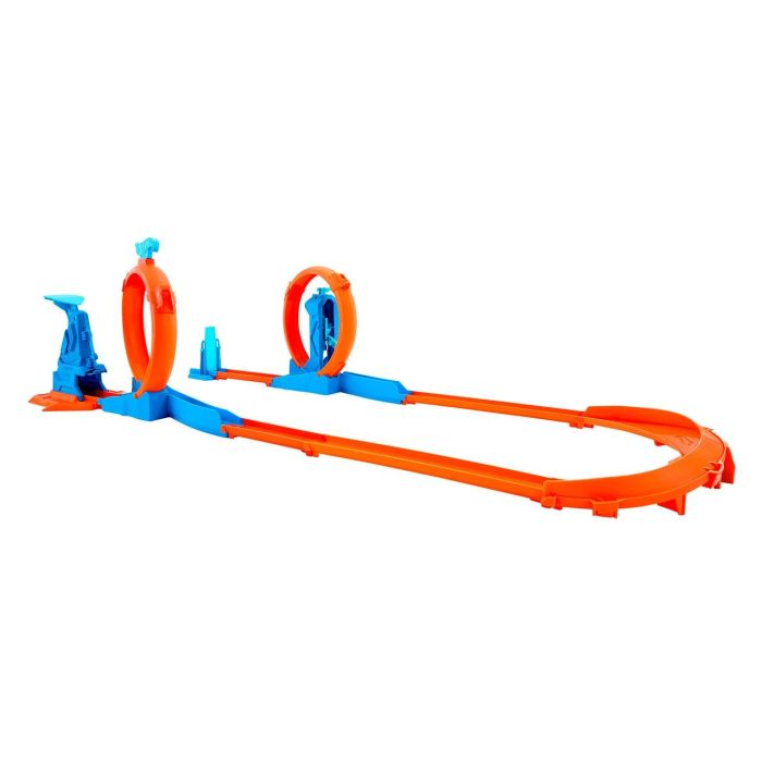 Hot Wheels Jdw39 Pista Triple Loop Track Creator Set con Lanzador, Impulsor y Coche Metálico 1:64, Múltiples Configuraciones +6 Años 3 Hot Wheels Jdw39 Pista Triple Loop Track Creator Set con Lanzador, Impulsor y Coche Metálico 1:64, Múltiples Configuraciones +6 Años 3
