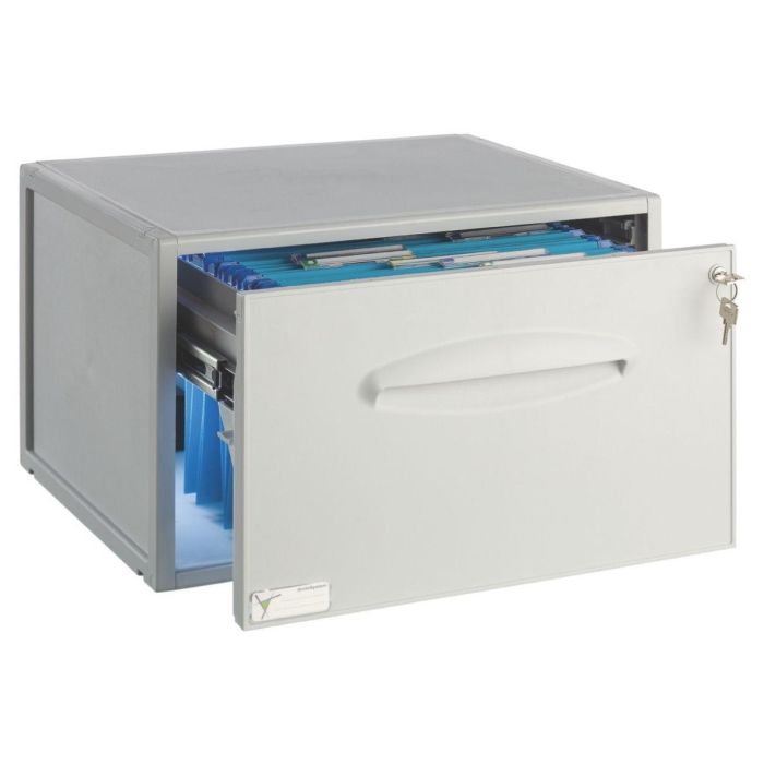 Archivo 2000 Módulo Archisystem para Carpetas Colgantes DIN A4 y Folio 356x474x303 mm Gris 1