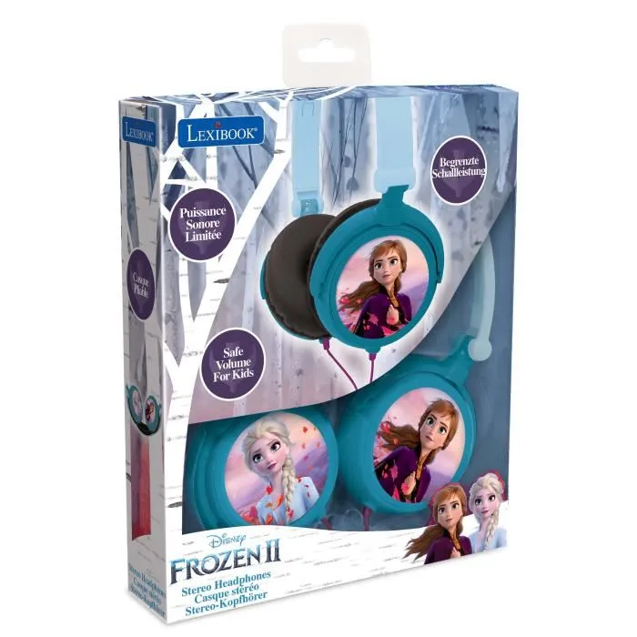 Lexibook Auriculares para Niños Frozen Queen of Snow, Ajustables y Plegables 4