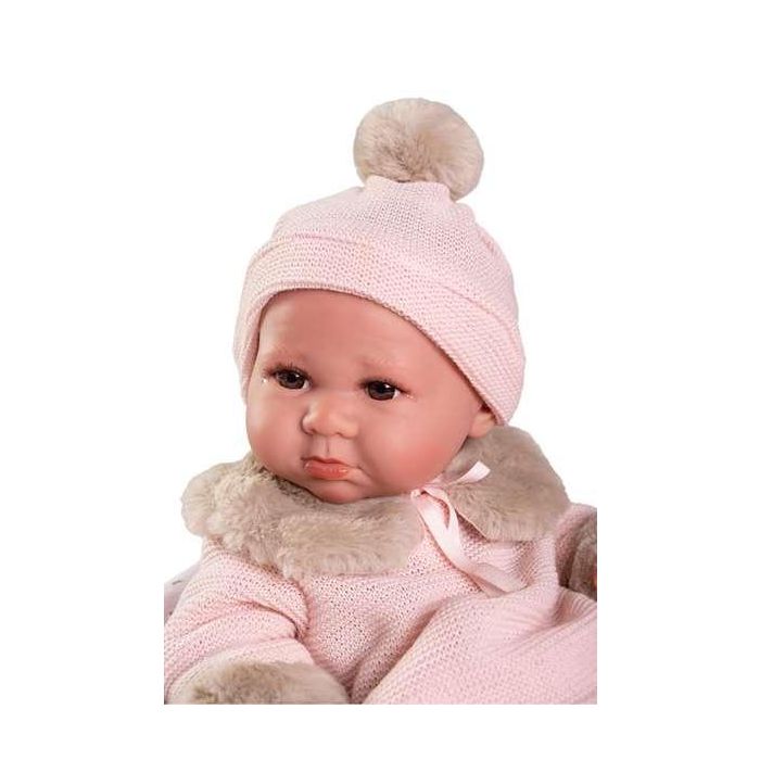 Antonio Juan Muñeca Recién Nacida Luca con Mantita Flores 42 cm 1