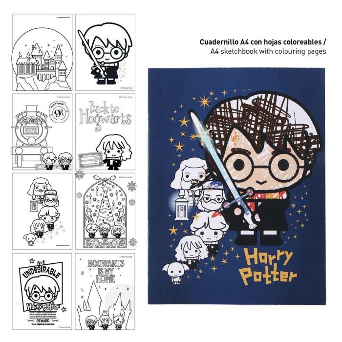 Set papelería coloreable harry potter 1 Set papelería coloreable harry potter 1