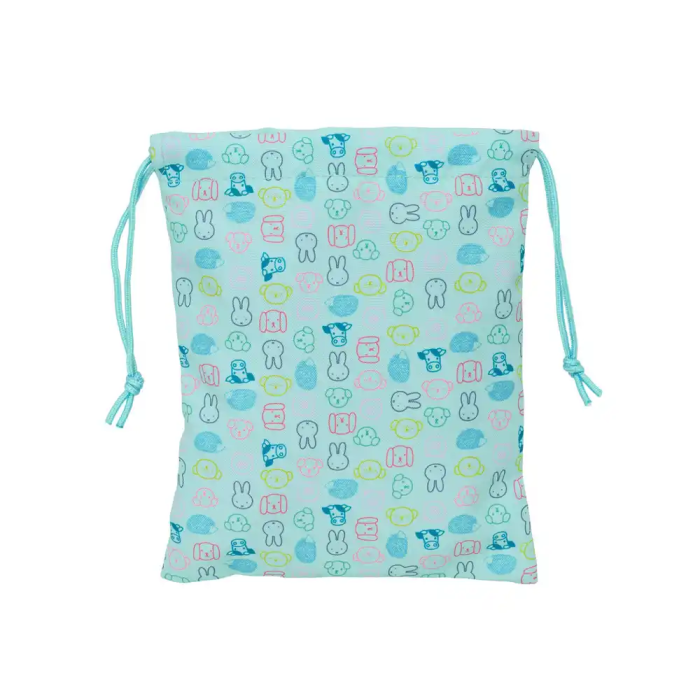 Safta Saquito Merienda Reciclado Repelente al Agua Miffy "Friends" 20x25 cm 1