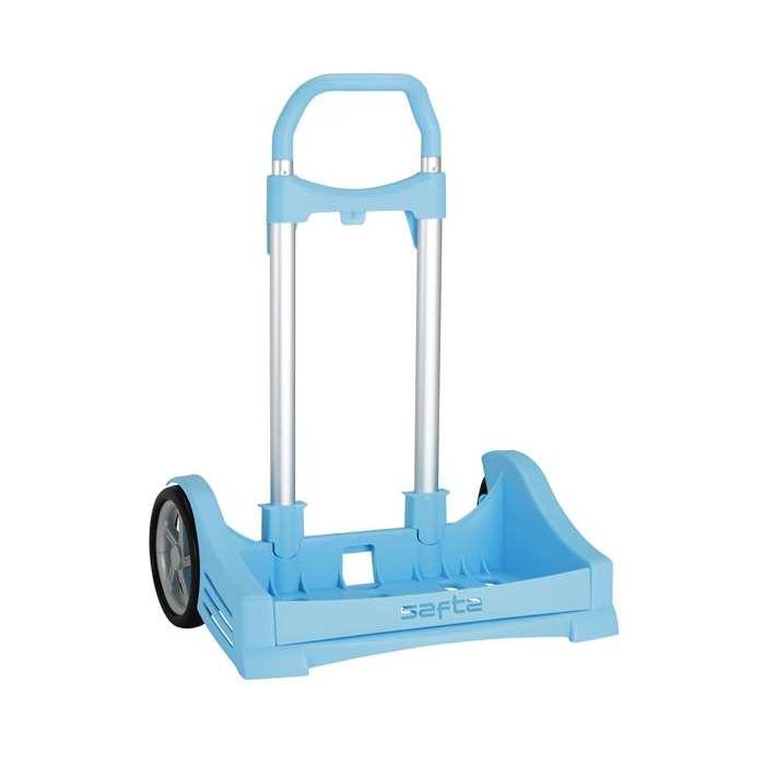 Safta Carro Portamochilas Evolution P.298C Trolley Azul Celeste - 2 Años Garantía, Fabricado en España, Ruedas Antivibración