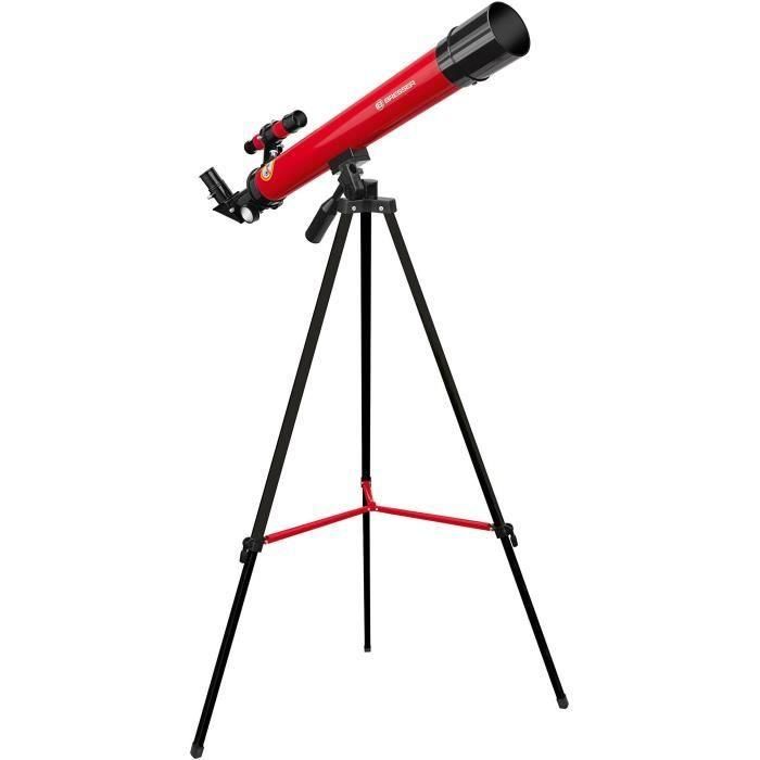 Telescopio astronómico 45/600 AZ - BRESSER JUNIOR - Aumentos hasta 100x - Trípode regulable en altura - rojo 1 Telescopio astronómico 45/600 AZ - BRESSER JUNIOR - Aumentos hasta 100x - Trípode regulable en altura - rojo 1