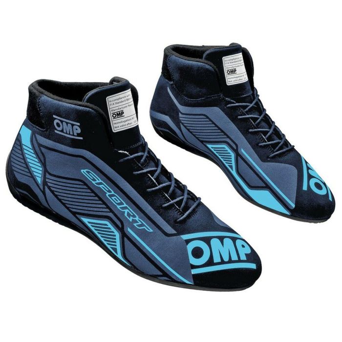 Botines Racing OMP SPORT Negro/Azul 40 Botines Racing OMP SPORT Negro/Azul 40