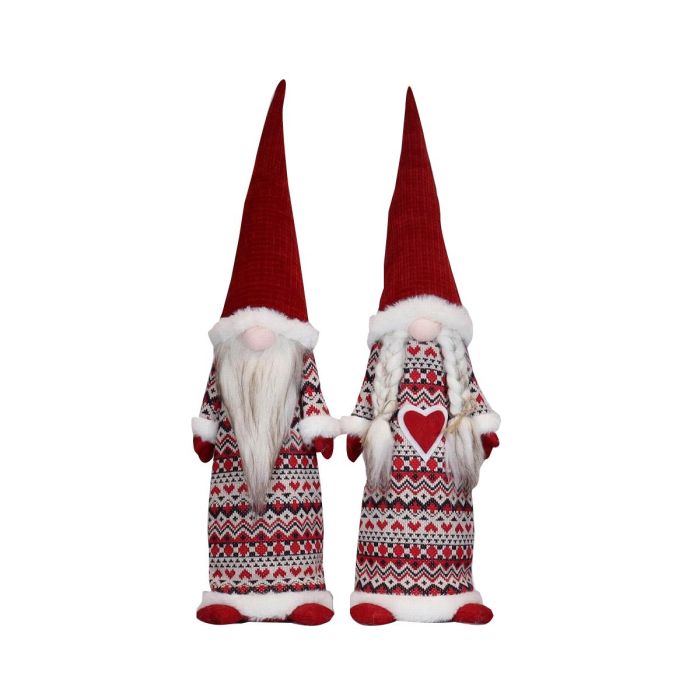 Figura Navidad Tradicional DKD Home Decor Rojo 12 x 56 x 14 cm (2 Unidades) Figura Navidad Tradicional DKD Home Decor Rojo 12 x 56 x 14 cm (2 Unidades)