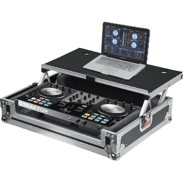 Gator Flightcase Controlador Pequeño Gtour Compatible con Numark Mixtrack Quad, Pioneer DDJ-SB, Denon DN-MC6000 MK2, Akai MPK249, J Audio Encore 2000