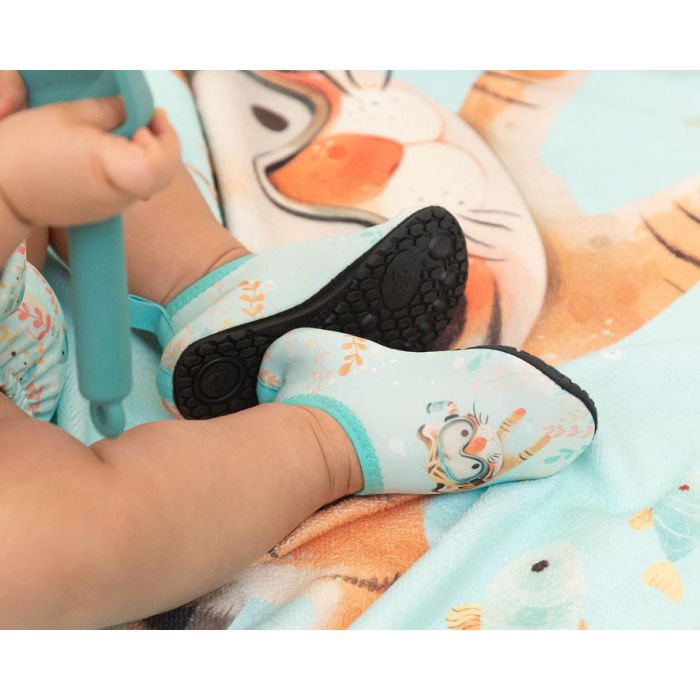 Kiokids Escarpines de Bebé Antideslizantes para Playa y Piscina Ocean Dreams Menta Talla EU 28
