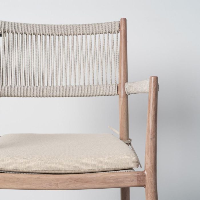 Silla Acero-Rattán Pe Exterior 55 X 55 X 85 cm