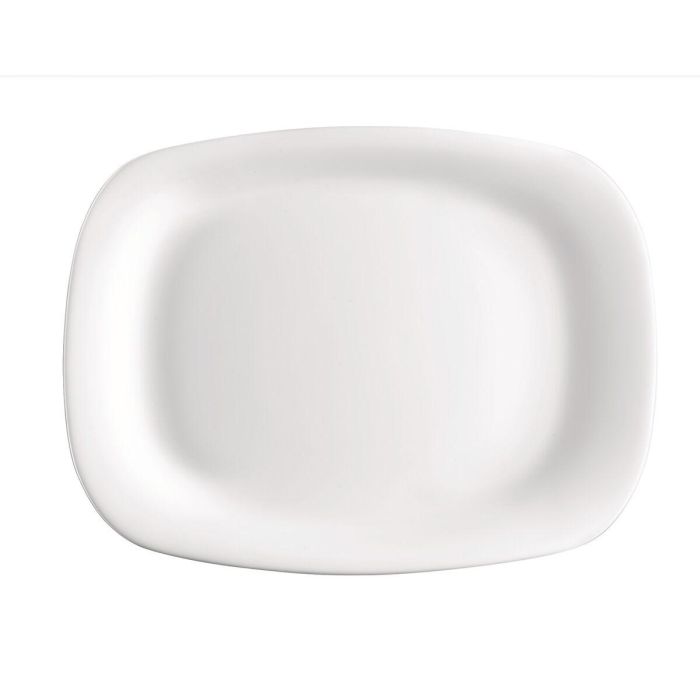 Fuente de Cocina Bormioli Rocco Parma Rectangular Blanco Vidrio 20 x 28 cm (24 Unidades) 2