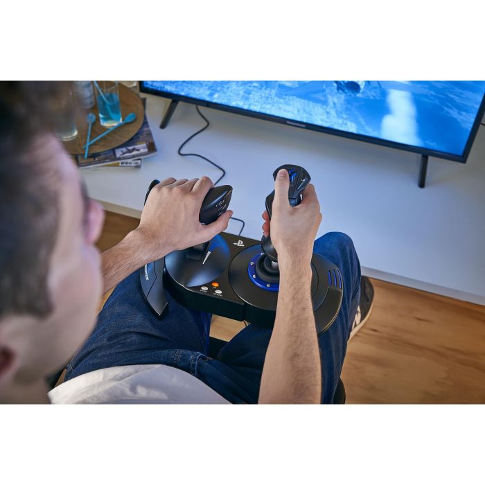 Thrustmaster T.Flight Hotas 4 Palanca de mando para PC y PlayStation 4, USB 2.0, Negro/Azul 4 Thrustmaster T.Flight Hotas 4 Palanca de mando para PC y PlayStation 4, USB 2.0, Negro/Azul 4