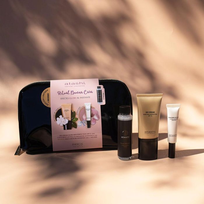 Atashi DD Cream Nude Skin Perfection Efecto Glow 4 pz Estuche Atashi DD Cream Nude Skin Perfection Efecto Glow 4 pz Estuche