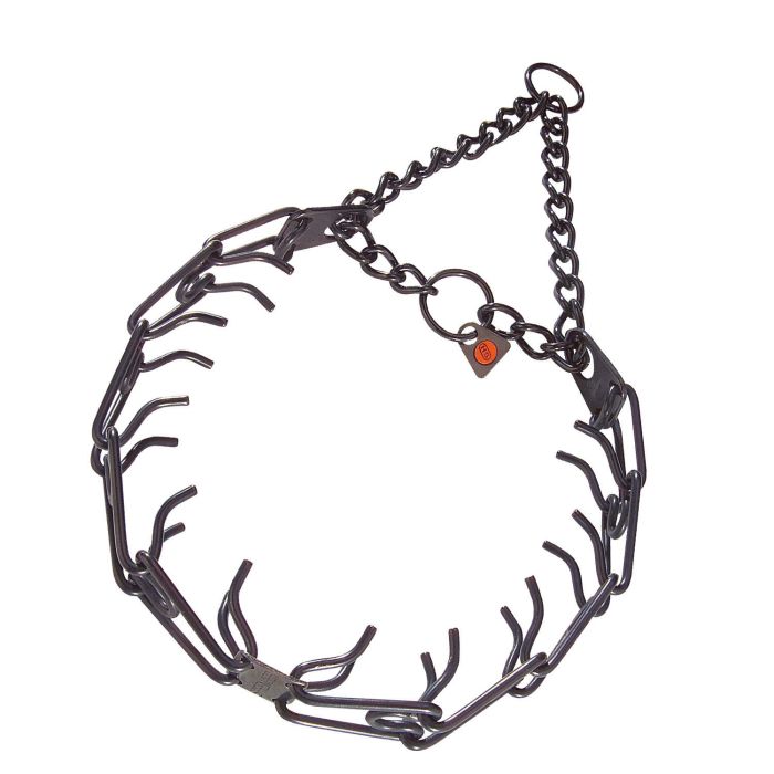 Hs Sprenger Collar Entrenamiento 4 mm*63 cm Inox. Negro Acero Inoxidable