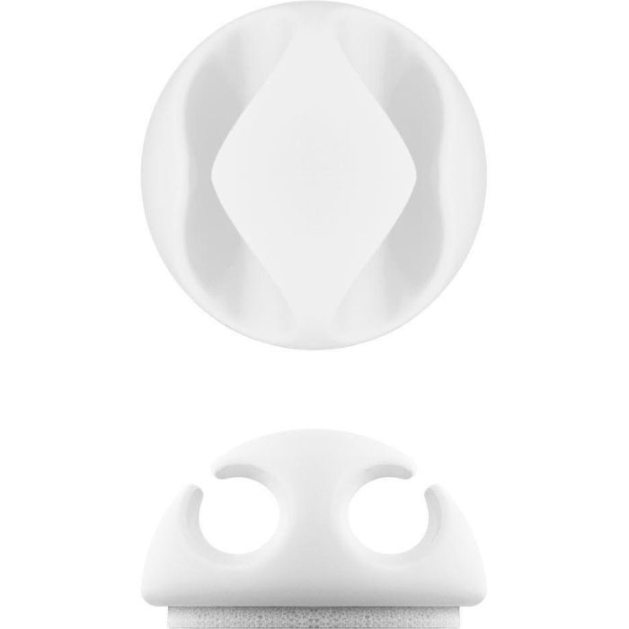 MicroConnect Cable holders 2 slot, White, 6 pcs, Adhesive 3 MicroConnect Cable holders 2 slot, White, 6 pcs, Adhesive 3