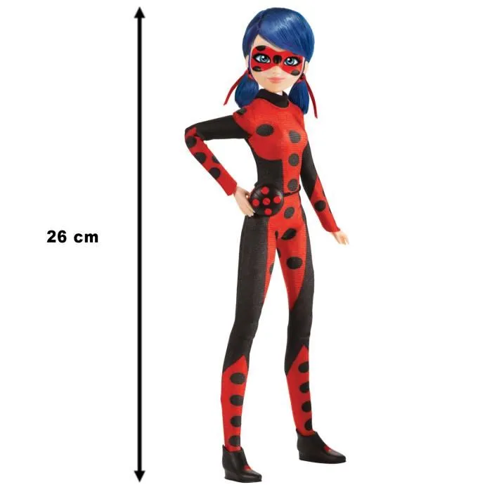 Bandai Muñeca Ladybug Mariquita 26 cm - Las Aventuras de Ladybug y Cat Noir - Nuevo Disfraz 1