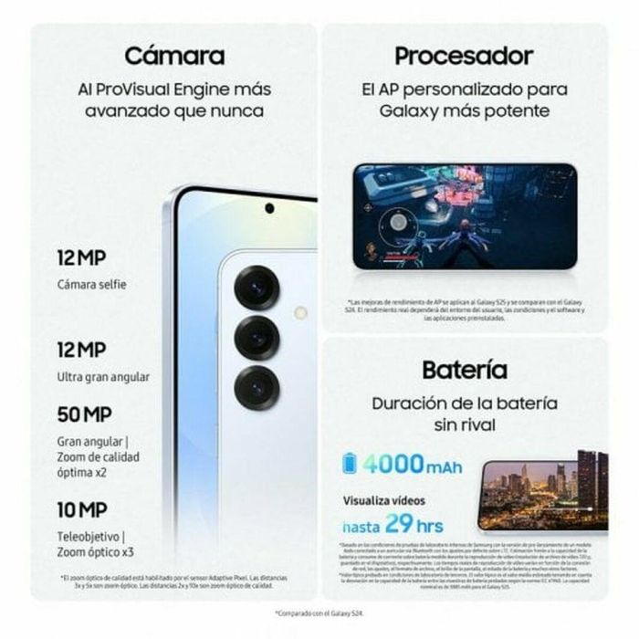 Samsung SAM8806095852034 Teléfono inteligente Galaxy S25 con IA, 512 GB, azul medianoche 3 Samsung SAM8806095852034 Teléfono inteligente Galaxy S25 con IA, 512 GB, azul medianoche 3