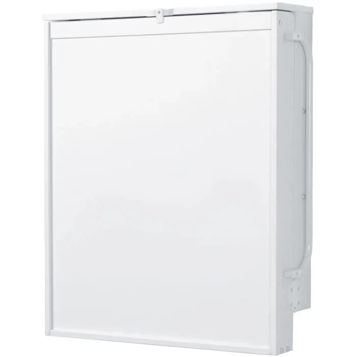 Roba Cambiador Plegable de Pared con Colchón Impermeable, 2 Estantes Integrados, Madera Lacada en Blanco 3