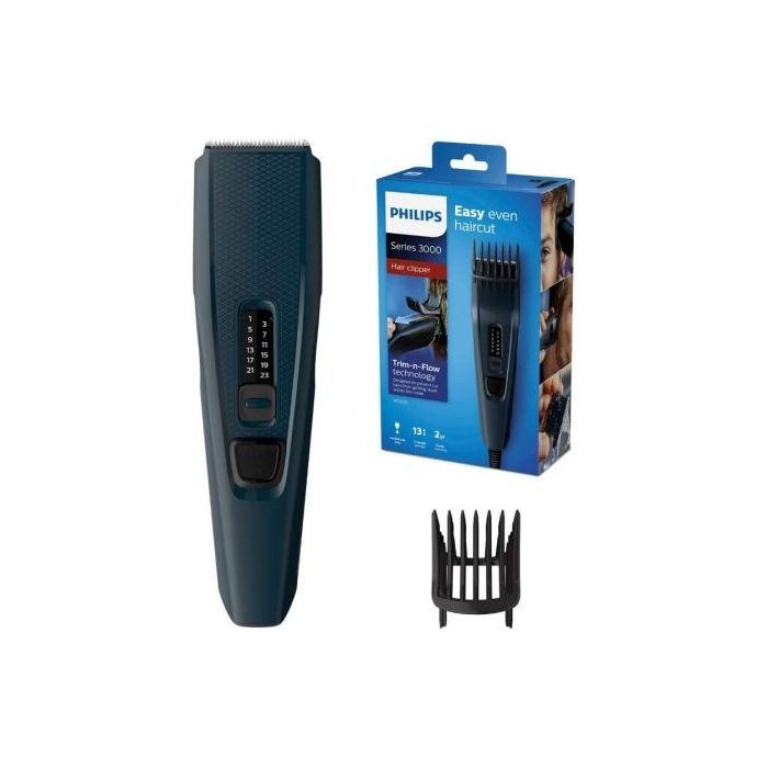 Philips Cortapelos HC3505/15 con Cable, 2 Accesorios, 13 Posiciones de Longitud, Cuchillas Autoafilables 2