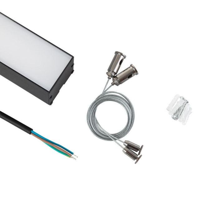 Philips 1916-NSLNL1200MM-P-WW Luminaria Lineal LED 120cm 40W 3233lm 2700K Blanco Cálido IP40 Negro Suspendida 6 Philips 1916-NSLNL1200MM-P-WW Luminaria Lineal LED 120cm 40W 3233lm 2700K Blanco Cálido IP40 Negro Suspendida 6