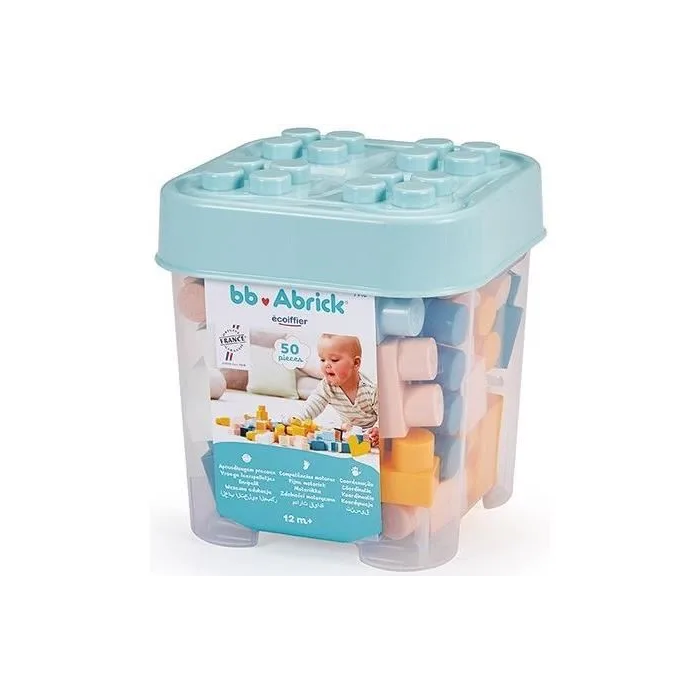 Ecoiffier Carril de almacenamiento con ladrillos de color 7916 2