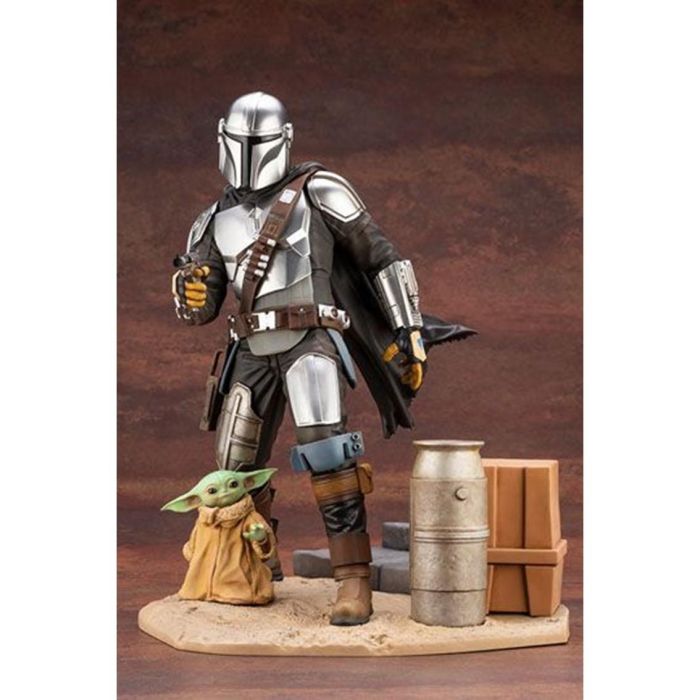 Kotobukiya Figura The Mandalorian con Grogu PVC 27 cm Star Wars 2